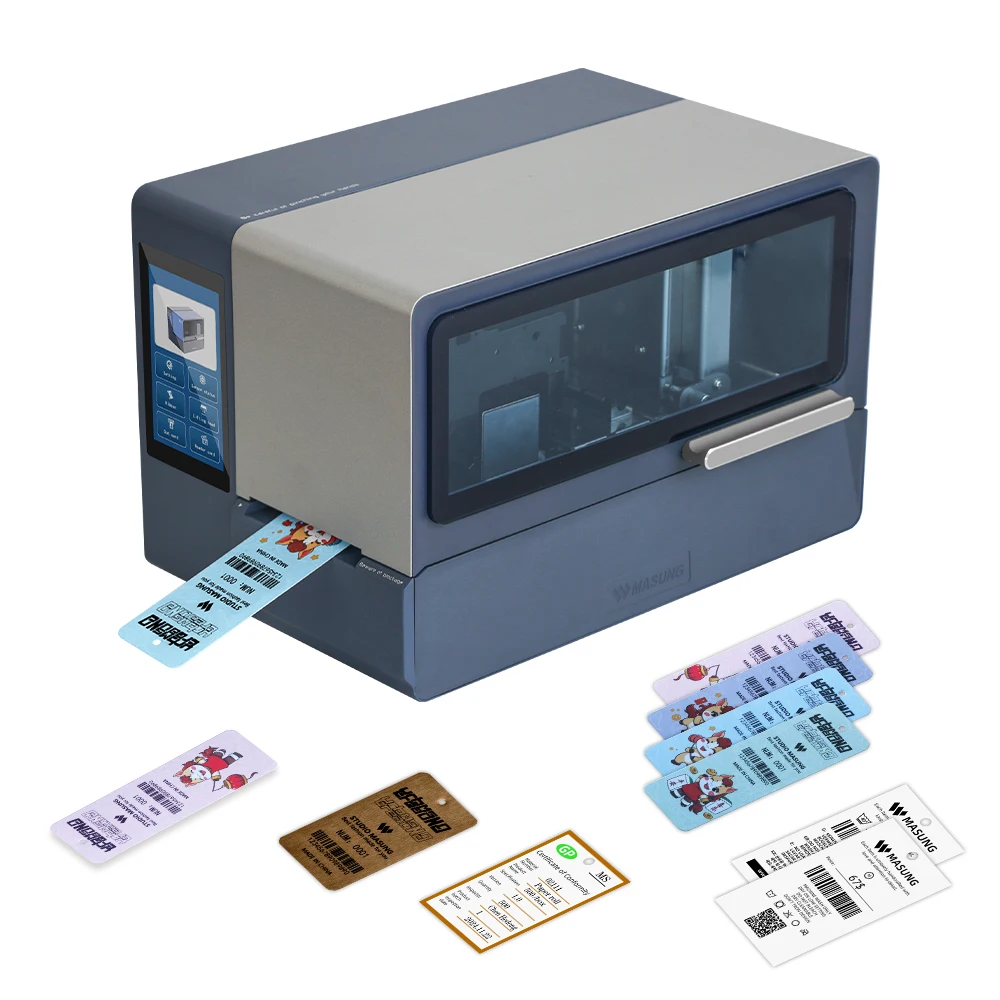 MASUNG MS-CH650 300DPI Thermal Transfer Clothing Tag Printer, Automatic Paper Hang Tag Printer for Garment Price/Wash Care Label
MASUNG MS-CH650 300DPI Thermal Transfer Clothing Tag Printer, Automatic Paper Hang Tag Printer for Garment Price/Wash Care Label