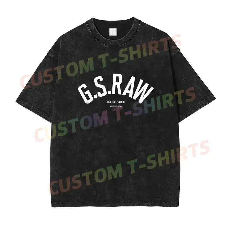 Summer Vintage Cotton Washed G Star Raw Logo T-Shirt Loose T Shirts Men Y2K Hip Hop Top Tee
Summer Vintage Cotton Washed G Star Raw Logo T-Shirt Loose T Shirts Men Y2K Hip Hop Top Tee