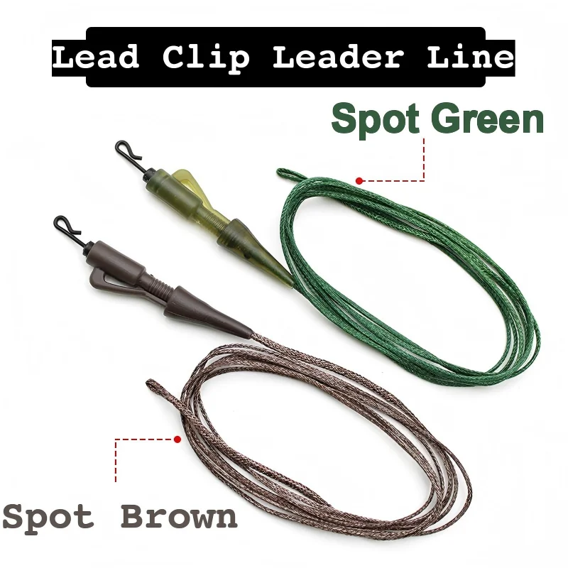 Carp Fishing Lead Free Leader Line 1m 60LB Flexible Strong Carp Rig Leader
Carp Fishing Lead Free Leader Line 1m 60LB Flexible Strong Carp Rig Leader