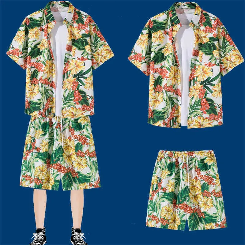 2025 Summer New 3d Flowers Print Hawaiian Shirt Suit Men's Casual Button V Neck Loose Shirt American Fashion Top Beach Shirt
2025 Summer New 3d Flowers Print Hawaiian Shirt Suit Men's Casual Button V Neck Loose Shirt American Fashion Top Beach Shirt