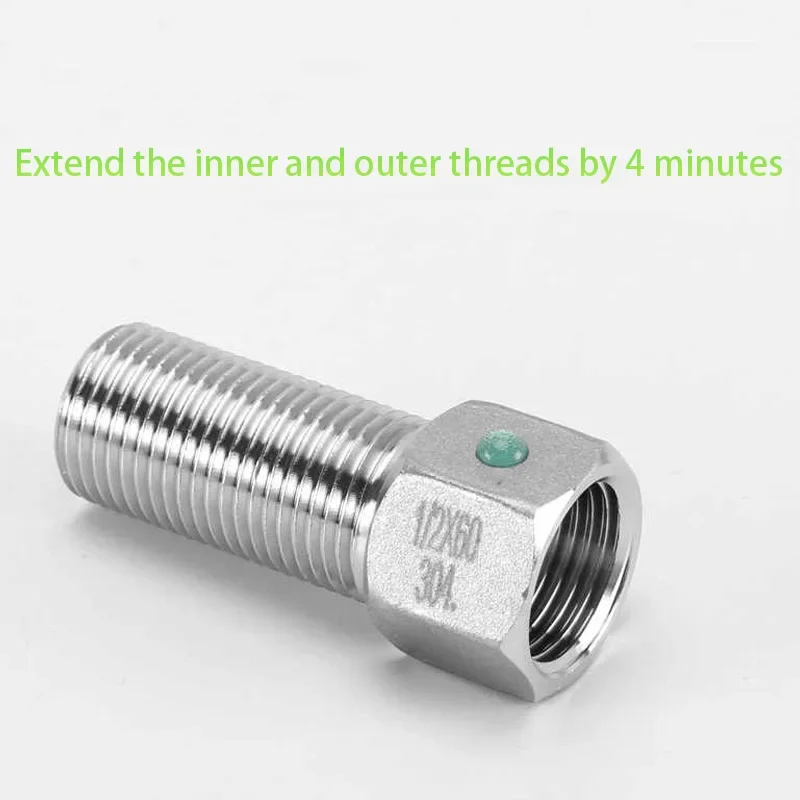 DN 15 DN20 DN25 Stainless Steel 304/201Thread Extension Adapter 1/4 Male To 1/2 Female Pipes Aquarium Accessories
DN 15 DN20 DN25 Stainless Steel 304/201Thread Extension Adapter 1/4 Male To 1/2 Female Pipes Aquarium Accessories