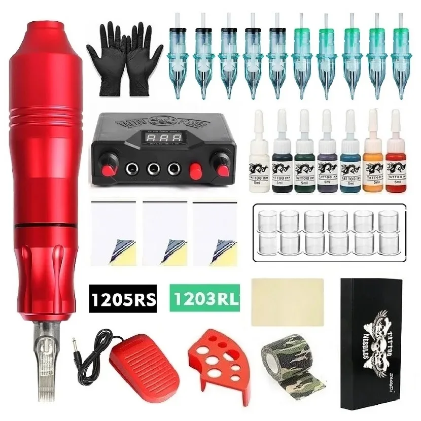 Rotary Tattoo Pen Kit Tattoo Power Supply Pedal With 10Pcs Cartridges Needle For Tattoo Beginner Professional Tattoo Machine Set
Rotary Tattoo Pen Kit Tattoo Power Supply Pedal With 10Pcs Cartridges Needle For Tattoo Beginner Professional Tattoo Machine Set