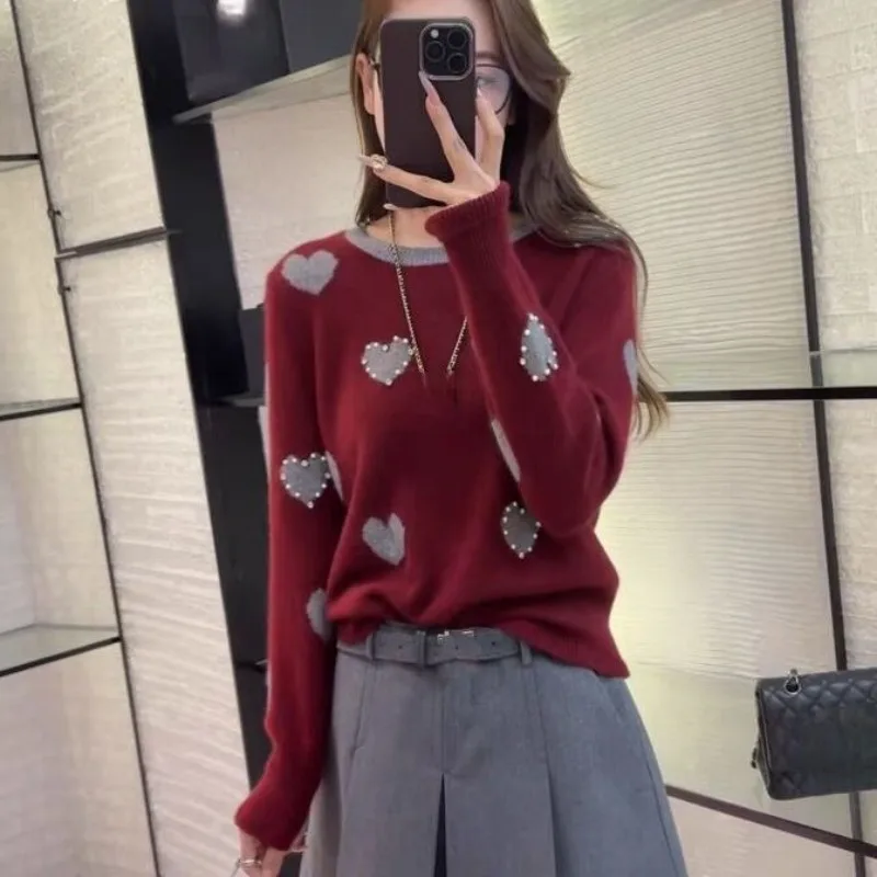 Fashion Diamonds O-neck Knitwear Women Autumn Winter Simplicity Office Lady Solid Color Sweater Casual All-match Knitting Tops
Fashion Diamonds O-neck Knitwear Women Autumn Winter Simplicity Office Lady Solid Color Sweater Casual All-match Knitting Tops