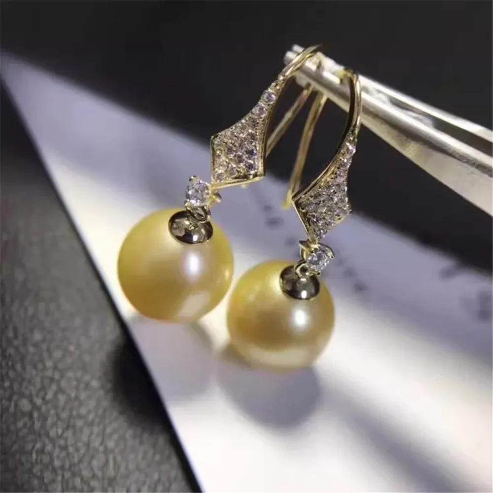 DIY Pearl Accessories G18K Ear Hook Empty Support Exquisite Pearl Earrings Empty Support Gold Fit 8-10mm Round Beads G300
DIY Pearl Accessories G18K Ear Hook Empty Support Exquisite Pearl Earrings Empty Support Gold Fit 8-10mm Round Beads G300