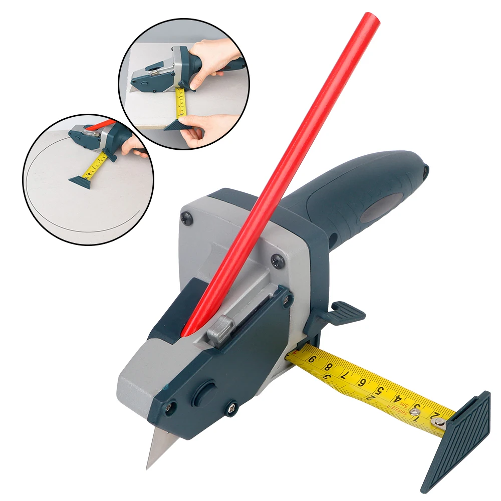 Резак для гипсокартона с рулеткой 5 м, резка гипсокартона, чертилка для картона, столярный инструмент, ручные инструменты, обрезной станок для гипсокартона
Резак для гипсокартона с рулеткой 5 м, резка гипсокартона, чертилка для картона, столярный инструмент, ручные инструменты, обрезной станок для гипсокартона