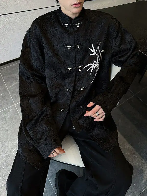 Новый китайский Sle Long Sve irt мужской модный бамбуковый воротник-стойка с вышивкой и пуговицами, дышащий полиэстер
Новый китайский Sle Long Sve irt мужской модный бамбуковый воротник-стойка с вышивкой и пуговицами, дышащий полиэстер