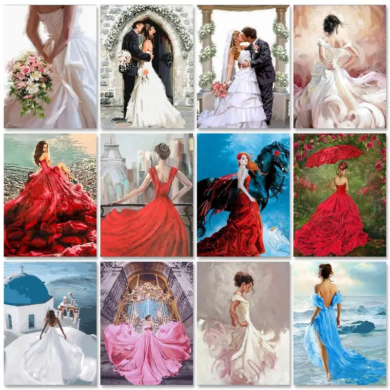 GATYZTORY 40x50cm Paint by Numbers Handpainted Wedding Pictures by Numbers Painting Numbers Adults Crafts Personalized Gift
GATYZTORY 40x50cm Paint by Numbers Handpainted Wedding Pictures by Numbers Painting Numbers Adults Crafts Personalized Gift