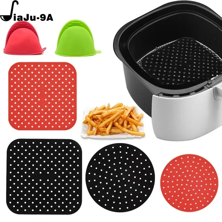 Reusable Silicone Air Fryer Mat Oven Gloves Liner Non-Stick Steamer Pad Baking Inner Liner Cooking Mat for Kitchen Accessories
Reusable Silicone Air Fryer Mat Oven Gloves Liner Non-Stick Steamer Pad Baking Inner Liner Cooking Mat for Kitchen Accessories