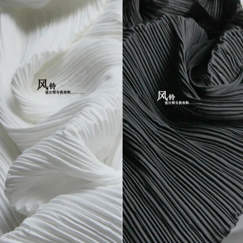 Chiffon Fabric Black White Pleated Soft Designer Synthetic Fiber Material for Clothing Diy Sewing By The Meter Wholesale
Chiffon Fabric Black White Pleated Soft Designer Synthetic Fiber Material for Clothing Diy Sewing By The Meter Wholesale