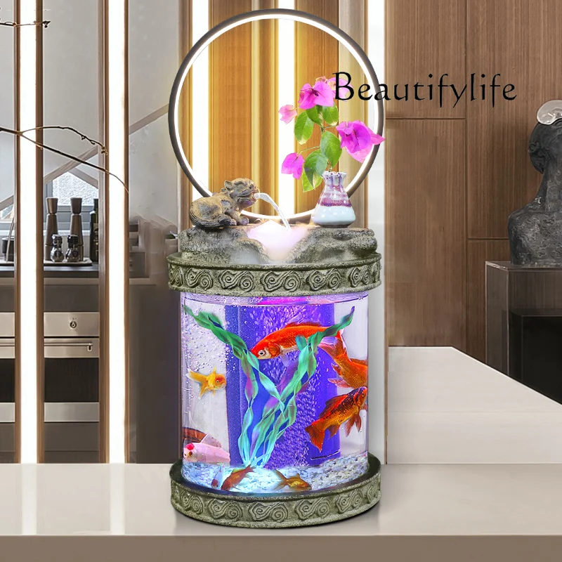 Living room desktop small and medium-sized lucky circulation water landscaping fish tank checkout page lucky decoration ornament
Living room desktop small and medium-sized lucky circulation water landscaping fish tank checkout page lucky decoration ornament