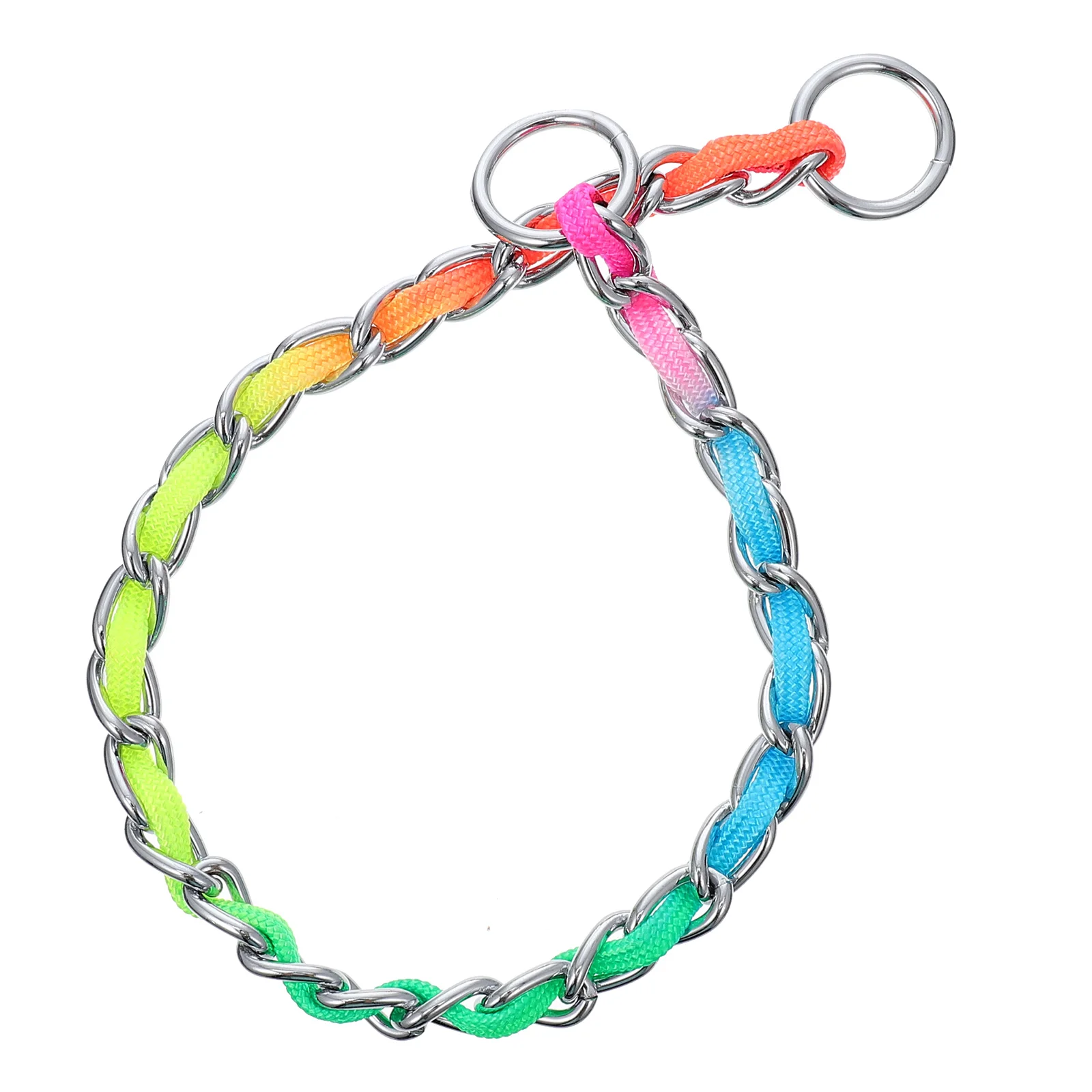 1pc Rainbow Nylon Waterproof Pet Supply Chain Traction Rope Durable Strong Anti Rust Obedience Use Leash
1pc Rainbow Nylon Waterproof Pet Supply Chain Traction Rope Durable Strong Anti Rust Obedience Use Leash