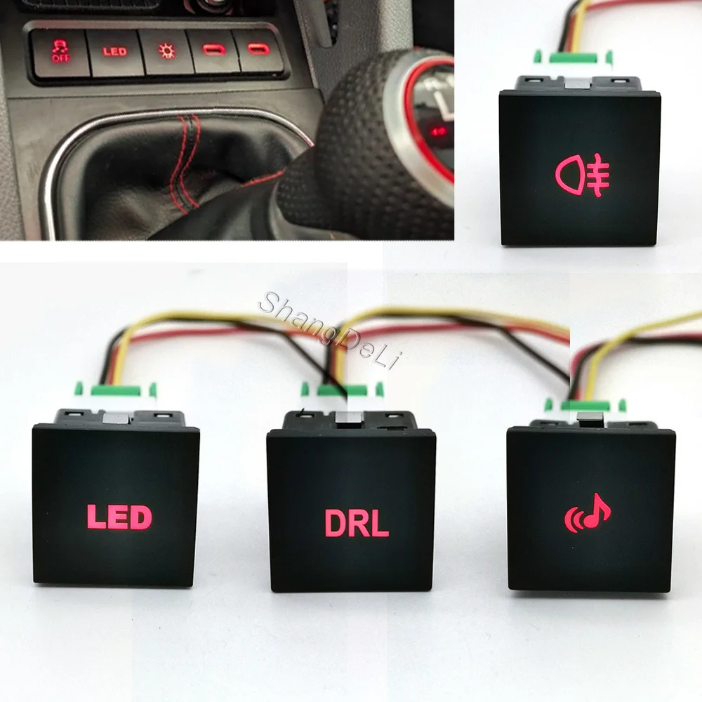 1 PC Red LED Car Power ON OFF Switch Passenger EJECT Switch Push Button with 3 Wire Fit For VW Golf 6 MK6 Jetta 5
1 PC Red LED Car Power ON OFF Switch Passenger EJECT Switch Push Button with 3 Wire Fit For VW Golf 6 MK6 Jetta 5