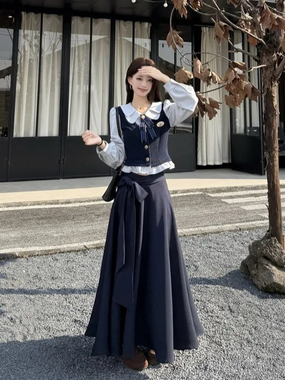 plus Size Knitted Patchwork Top And High Waist Skirt Two Piece Set for Women Faionable College Sle Autumn Winter New Arri...
plus Size Knitted Patchwork Top And High Waist Skirt Two Piece Set for Women Faionable College Sle Autumn Winter New Arri...