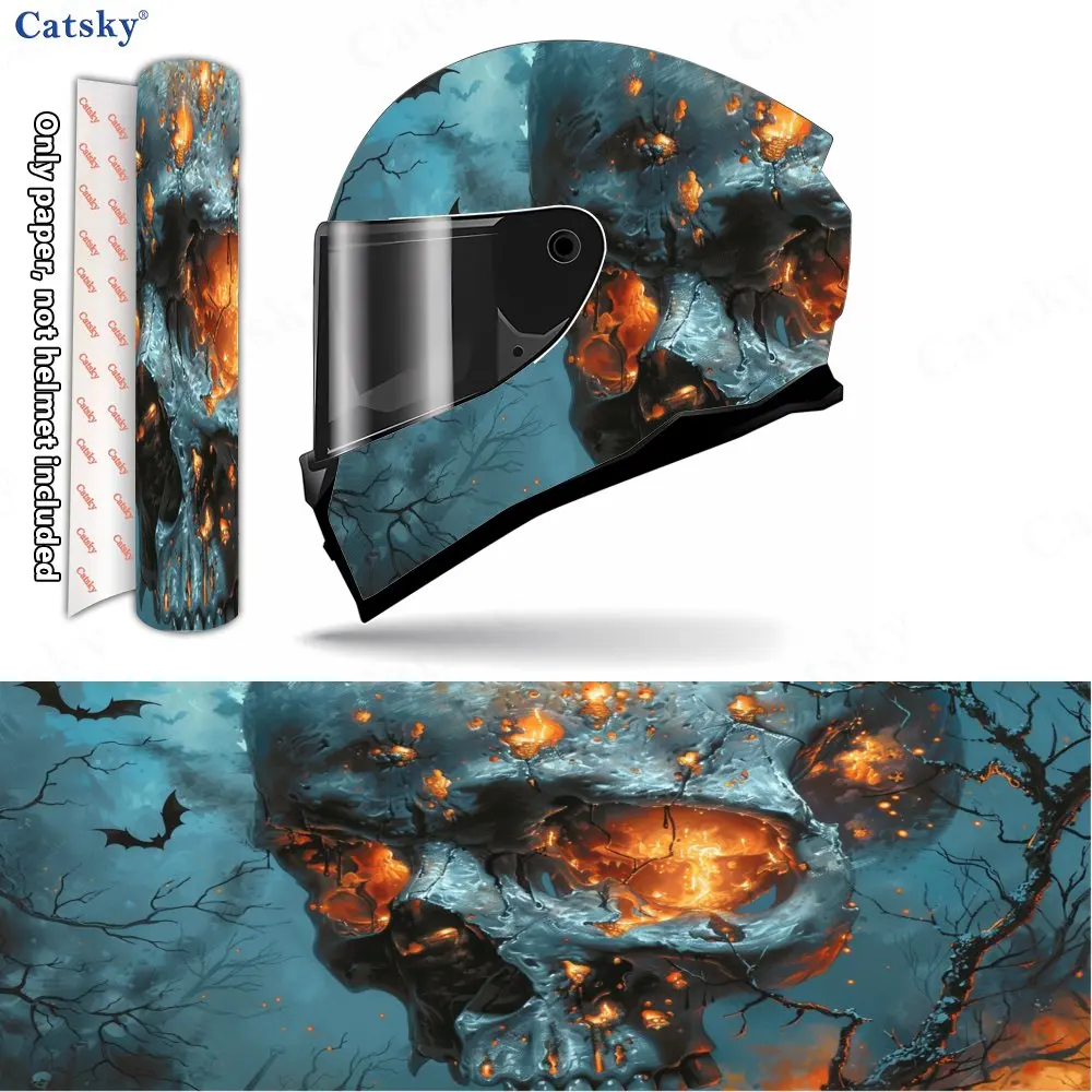 Fire Skeleton PVC material self adhesive waterproof motorcycle helmet sticker, paste firmly and do not fall, waterproof and weat
Fire Skeleton PVC material self adhesive waterproof motorcycle helmet sticker, paste firmly and do not fall, waterproof and weat