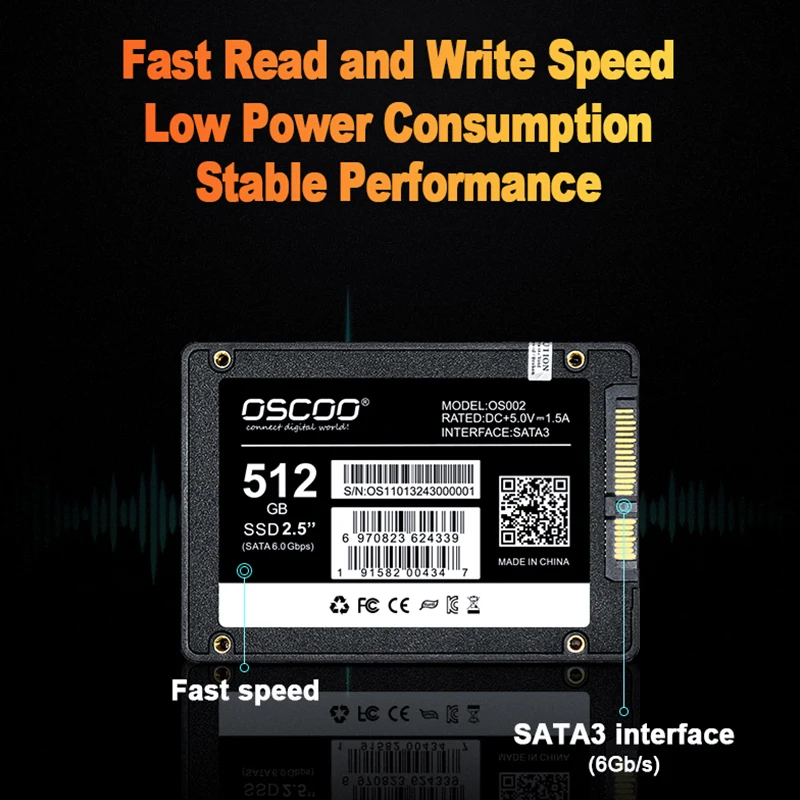 OSCOO SSD 256 ГБ 512 ГБ 2,5-дюймовый твердотельный накопитель 3D TLC/QLC NAND Flash SATA3.0 SSD для ноутбуков и настольных компьютеров Оптовая цена завода
OSCOO SSD 256 ГБ 512 ГБ 2,5-дюймовый твердотельный накопитель 3D TLC/QLC NAND Flash SATA3.0 SSD для ноутбуков и настольных компьютеров Оптовая цена завода