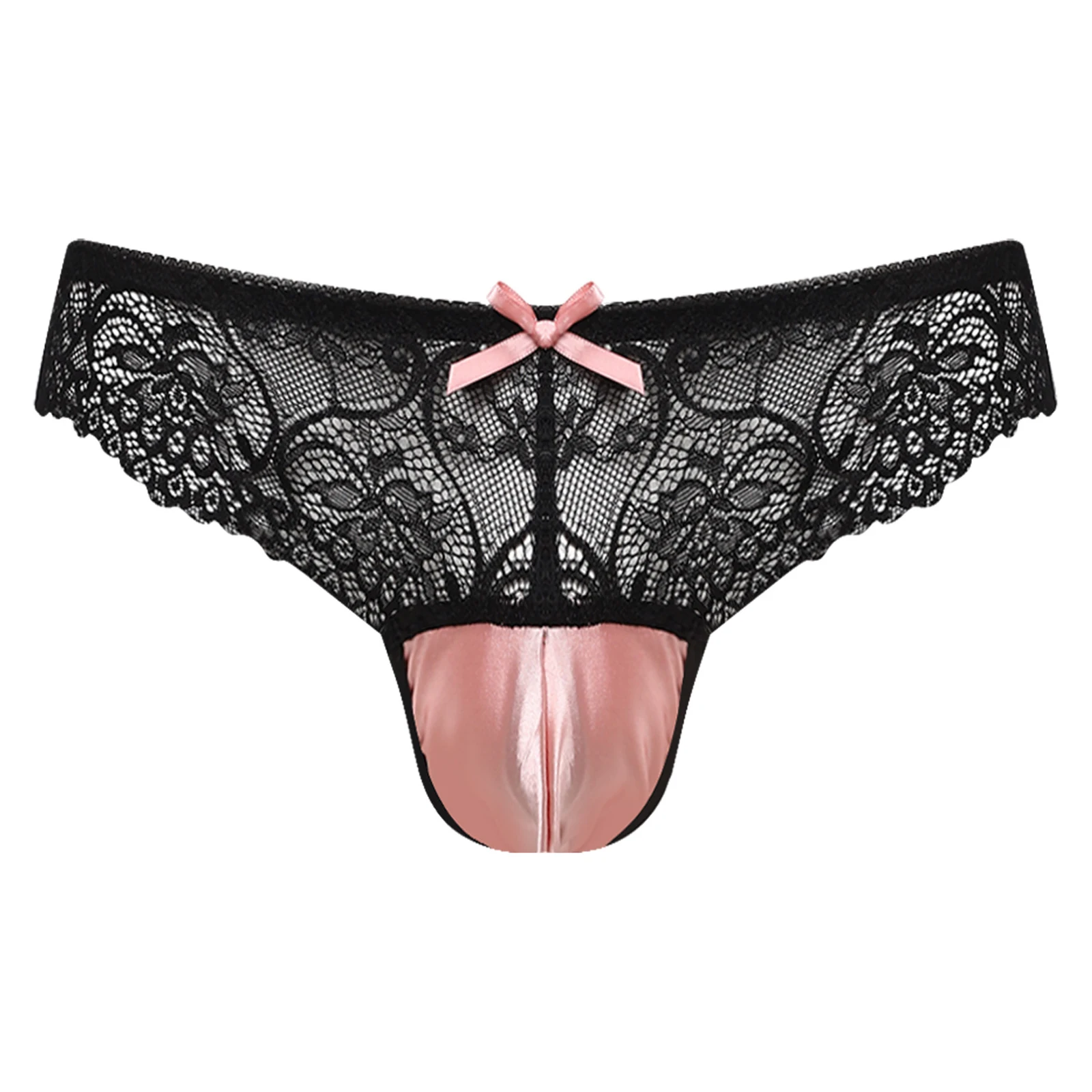 Adults Mens Sissy Lace Briefs Low Rise See Through Floral Satin Pouch Bow Detail Fancy Lingerie for Nightclub Couple Games
Adults Mens Sissy Lace Briefs Low Rise See Through Floral Satin Pouch Bow Detail Fancy Lingerie for Nightclub Couple Games