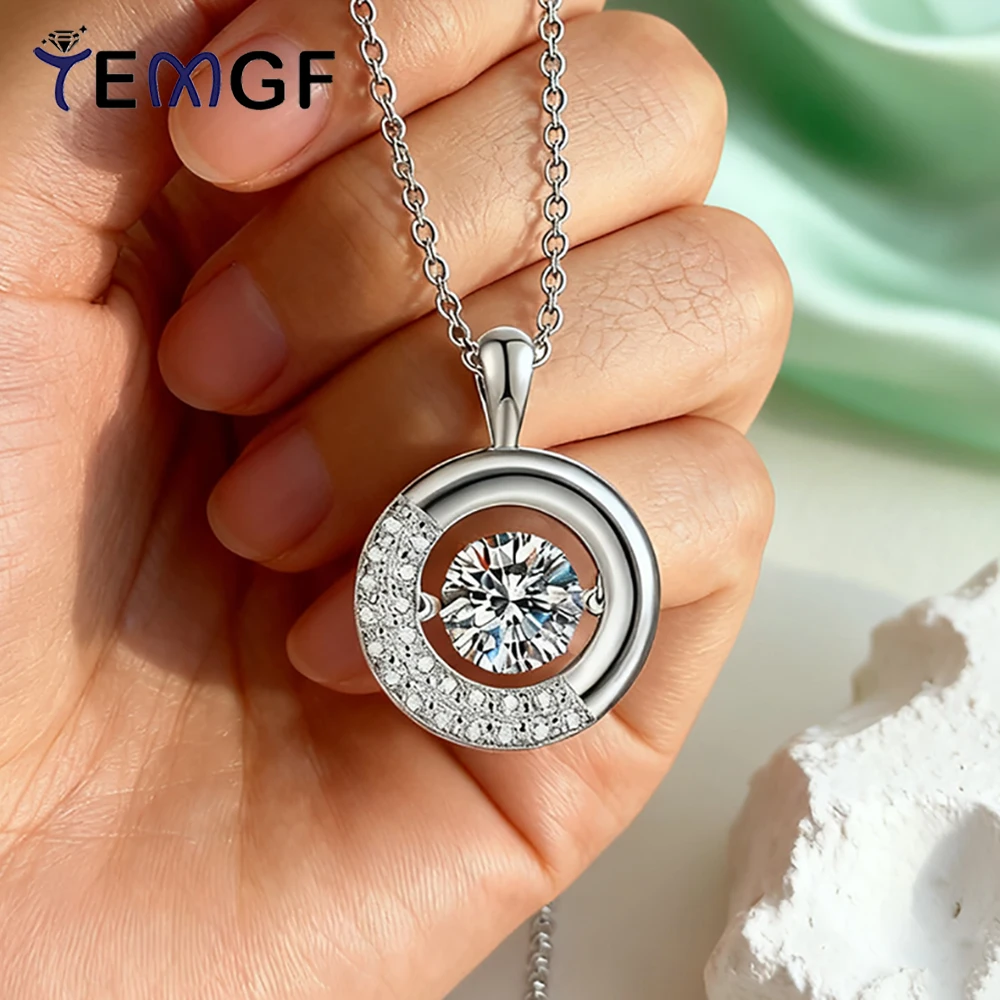 TEMGF Новое ожерелье из стерлингового серебра S925 6,5 мм Муассанит/Цикон Подвеска в виде пончика для очарования Женская вечеринка Модные ювелирные изделия
TEMGF Новое ожерелье из стерлингового серебра S925 6,5 мм Муассанит/Цикон Подвеска в виде пончика для очарования Женская вечеринка Модные ювелирные изделия