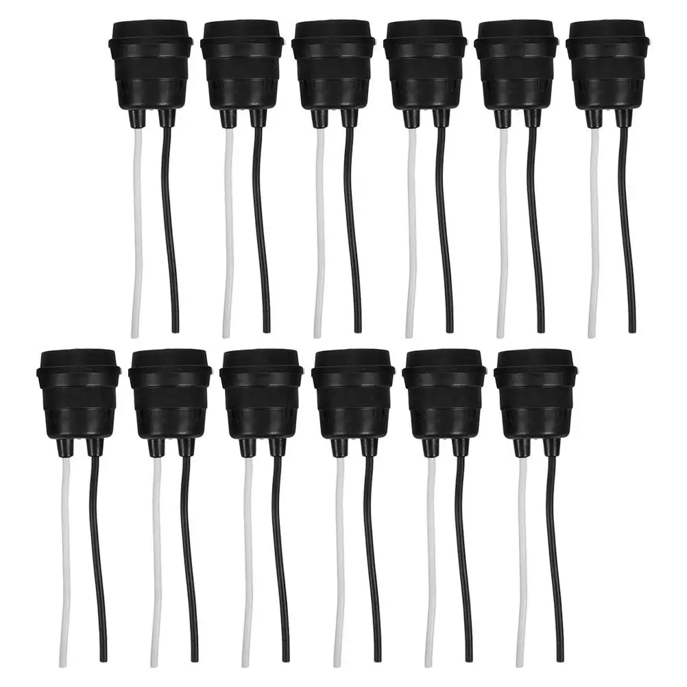 12Pcs Waterproof E27 Lamp Holder Black Heavy Duty Screw in Light Socket for Outdoor Patio Bathroom Garden DIY Vintage Industrial
12Pcs Waterproof E27 Lamp Holder Black Heavy Duty Screw in Light Socket for Outdoor Patio Bathroom Garden DIY Vintage Industrial