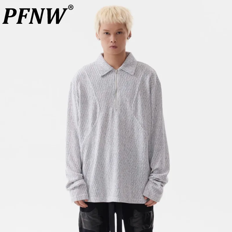 PFNW Half Zipper Brushed Niche Design Pullover Sweater Male Street Casual Lapel Long Sleeve American Tops Autumn Trendy 28W4402
PFNW Half Zipper Brushed Niche Design Pullover Sweater Male Street Casual Lapel Long Sleeve American Tops Autumn Trendy 28W4402