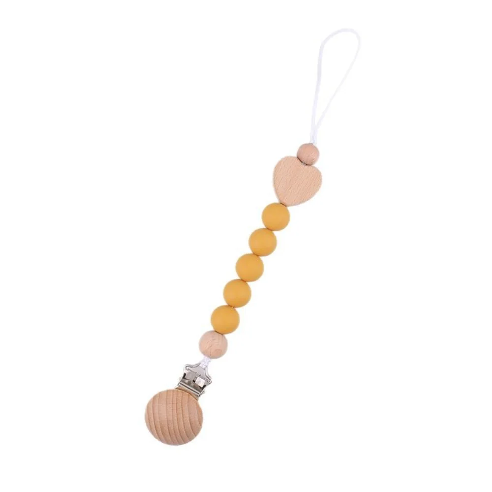 New Hot Safe Silicone Pacifier Clip Teething Toy with Walnut Wooden Round Clip Design for Toddlers Pacifier Bebe Accessoire
New Hot Safe Silicone Pacifier Clip Teething Toy with Walnut Wooden Round Clip Design for Toddlers Pacifier Bebe Accessoire