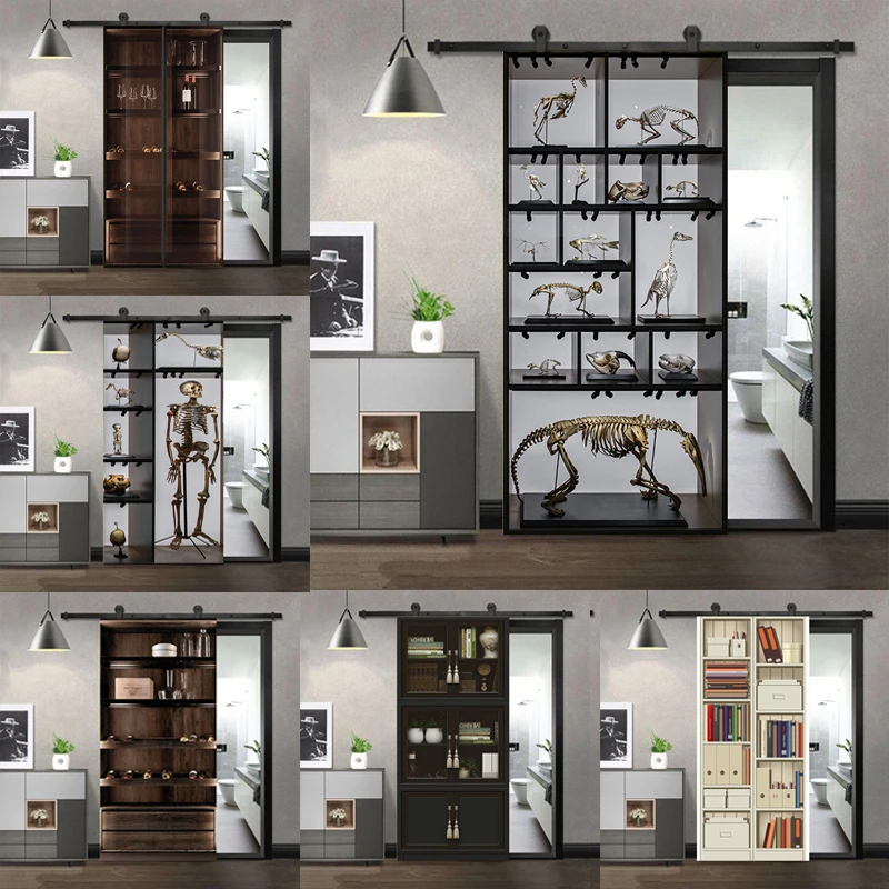 Door Sticker Modern Wallpaper Display Cabinet 3d Stereo PVC Self-adhesive For Bedroom bathroom Decor Mural Poster
Door Sticker Modern Wallpaper Display Cabinet 3d Stereo PVC Self-adhesive For Bedroom bathroom Decor Mural Poster