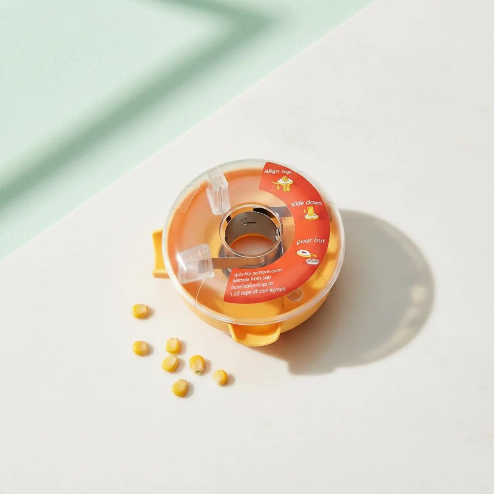 Round Corn Cutter Compact Corn Cob Remover Safe Grip Food Grade Materials
Round Corn Cutter Compact Corn Cob Remover Safe Grip Food Grade Materials