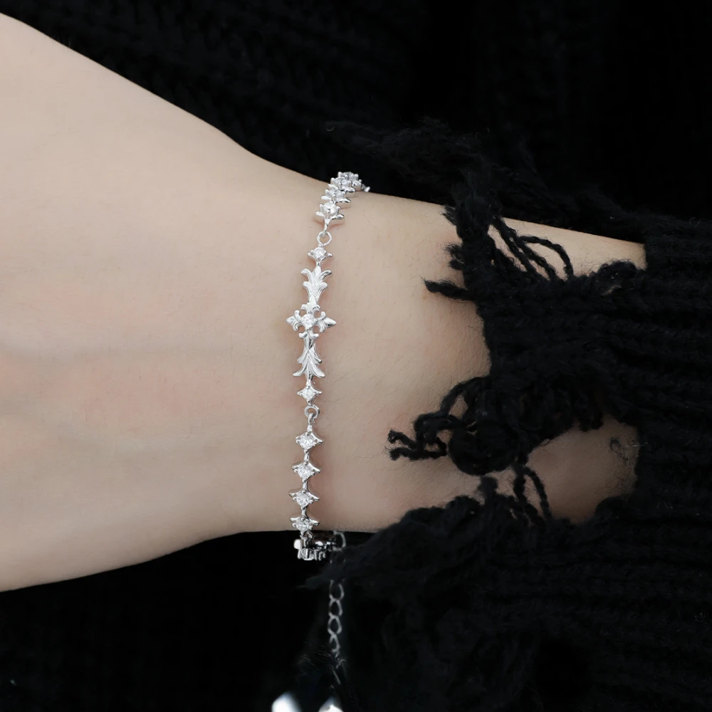S925 Sterling Silver Bracelets Versatile Cross Bracelet Texture Design Original Irregular Women's Fashion Jewelry Wholesale Ins
S925 Sterling Silver Bracelets Versatile Cross Bracelet Texture Design Original Irregular Women's Fashion Jewelry Wholesale Ins