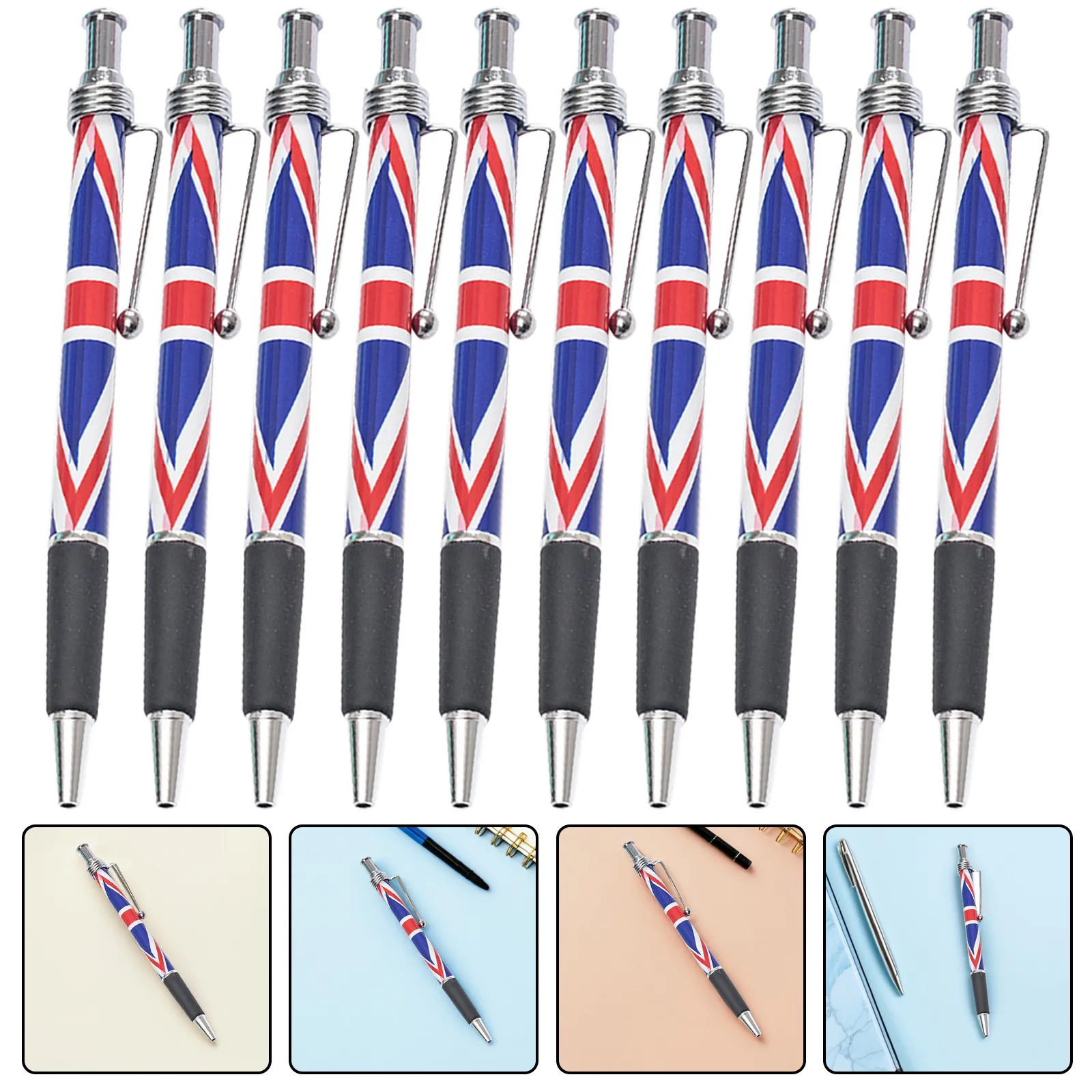 10Pcs Patriotic Flag Ballpoint Pens Retractable Smooth Writing Tool for Office School Home Use Comfortable Grip Black Ink
10Pcs Patriotic Flag Ballpoint Pens Retractable Smooth Writing Tool for Office School Home Use Comfortable Grip Black Ink