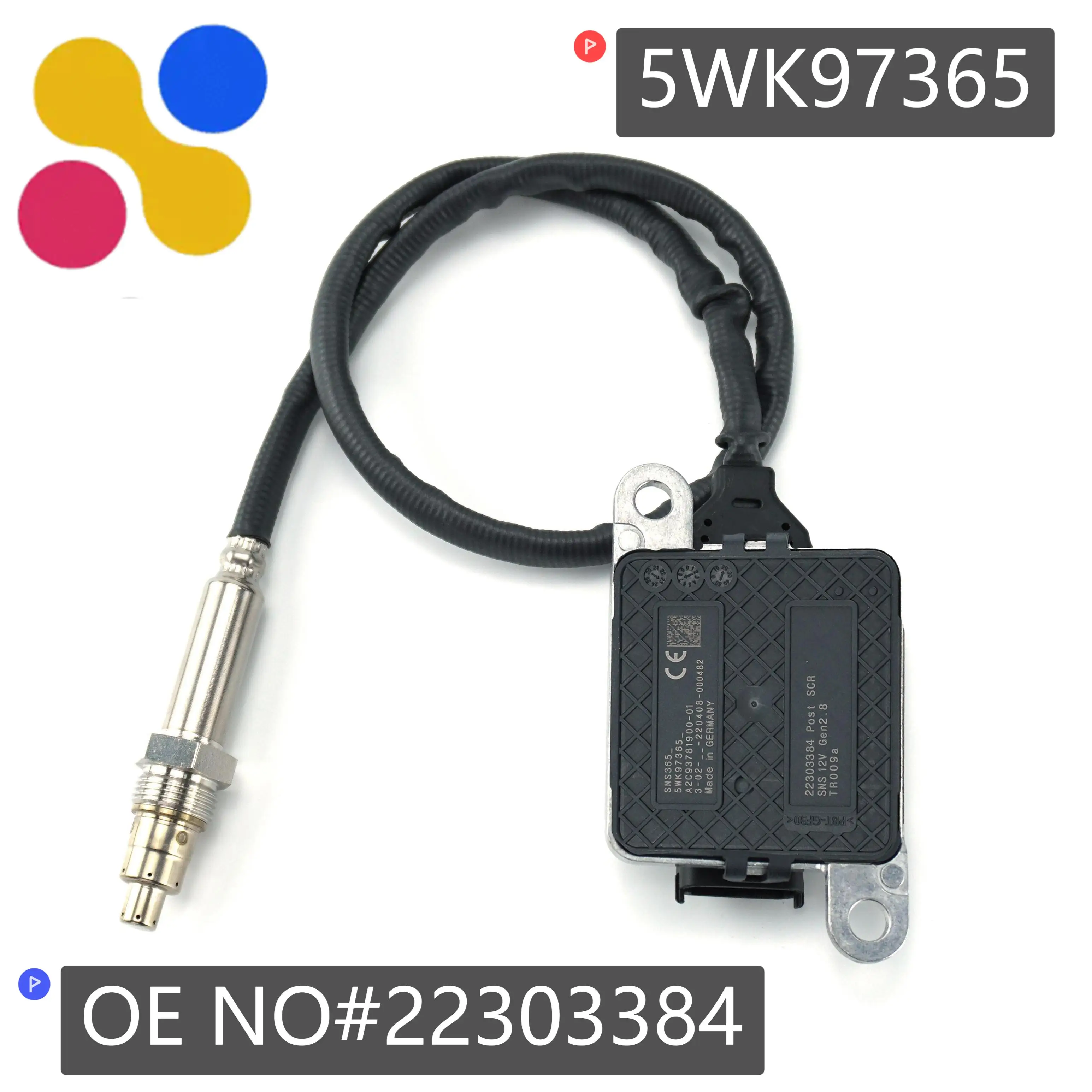 5WK97365 22303384 Genuine New Wholesale Nitrogen Oxygen NOx Sensor For Volvo Mack D13 2017-2022 Truck 12V Nox Sensor
5WK97365 22303384 Genuine New Wholesale Nitrogen Oxygen NOx Sensor For Volvo Mack D13 2017-2022 Truck 12V Nox Sensor