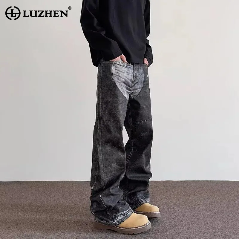 LUZHEN американские оригинальные мужские джинсовые брюки повседневная уличная одежда винтажные джинсы персонализированные модные брюки в стиле пэчворк LZ6179
LUZHEN американские оригинальные мужские джинсовые брюки повседневная уличная одежда винтажные джинсы персонализированные модные брюки в стиле пэчворк LZ6179