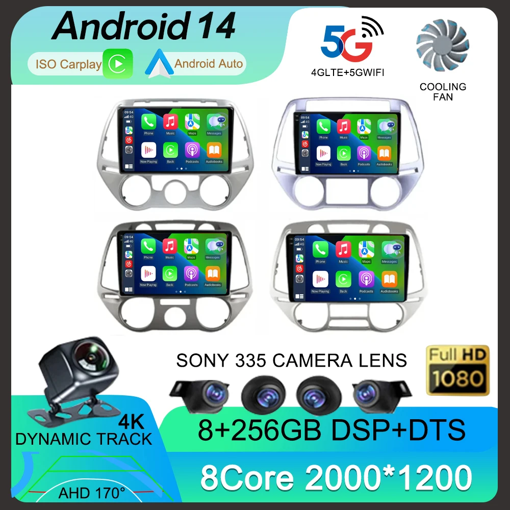 Android 14 Car Radio For Hyundai I20 2008 2009 2010 2011-2014 Multimedia GPS Navigation Auto Carplay 4G+WIFI Video Player Stereo
Android 14 Car Radio For Hyundai I20 2008 2009 2010 2011-2014 Multimedia GPS Navigation Auto Carplay 4G+WIFI Video Player Stereo