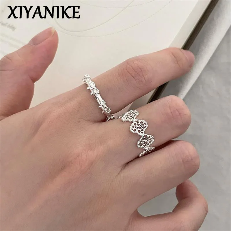 XIYANIKE Elegant Sweet Lace Bowknot Adjustable Open Rings For Women Fashion New Jewelry Valentines Gift Party кольцо
XIYANIKE Elegant Sweet Lace Bowknot Adjustable Open Rings For Women Fashion New Jewelry Valentines Gift Party кольцо