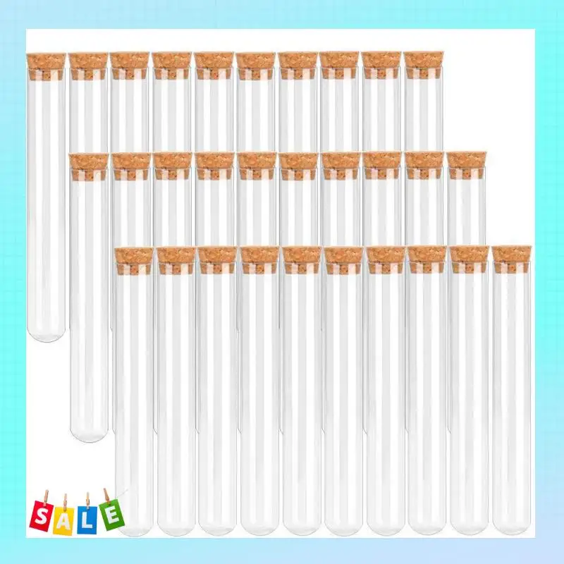 A56X 30 Pcs Test Tube Plastic 20Ml Test Tubes With Cork With Kraft Paper Attachment(150X16mm) For Flowers
A56X 30 Pcs Test Tube Plastic 20Ml Test Tubes With Cork With Kraft Paper Attachment(150X16mm) For Flowers