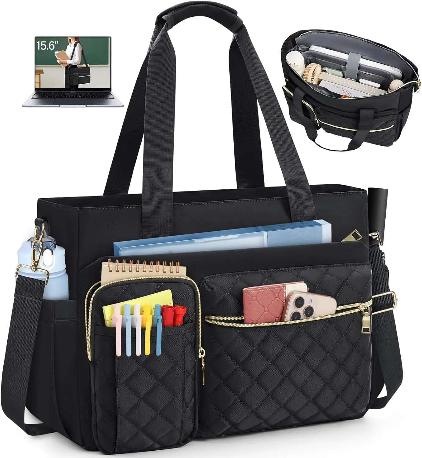 Teacher Tote Bag 15.6 inch Laptop Bag Work Bags for Women Nurse Tote Professional Computer Messenger
Teacher Tote Bag 15.6 inch Laptop Bag Work Bags for Women Nurse Tote Professional Computer Messenger