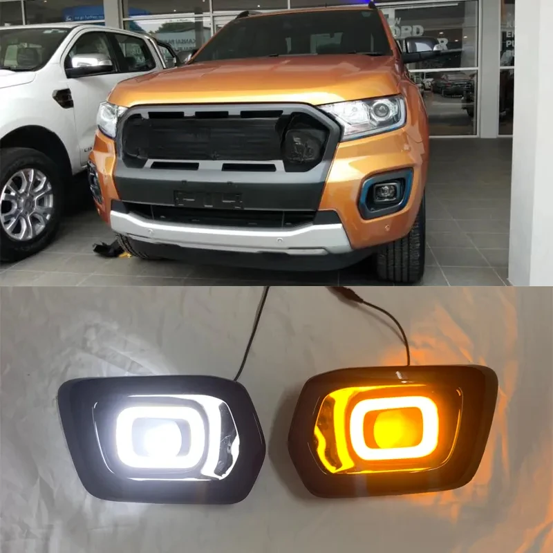 For Ford Ranger T8 Wildtrak 2019 2020 2021 DRL Fog Lamps LED Daytime Running Lights With Turning Signal
For Ford Ranger T8 Wildtrak 2019 2020 2021 DRL Fog Lamps LED Daytime Running Lights With Turning Signal