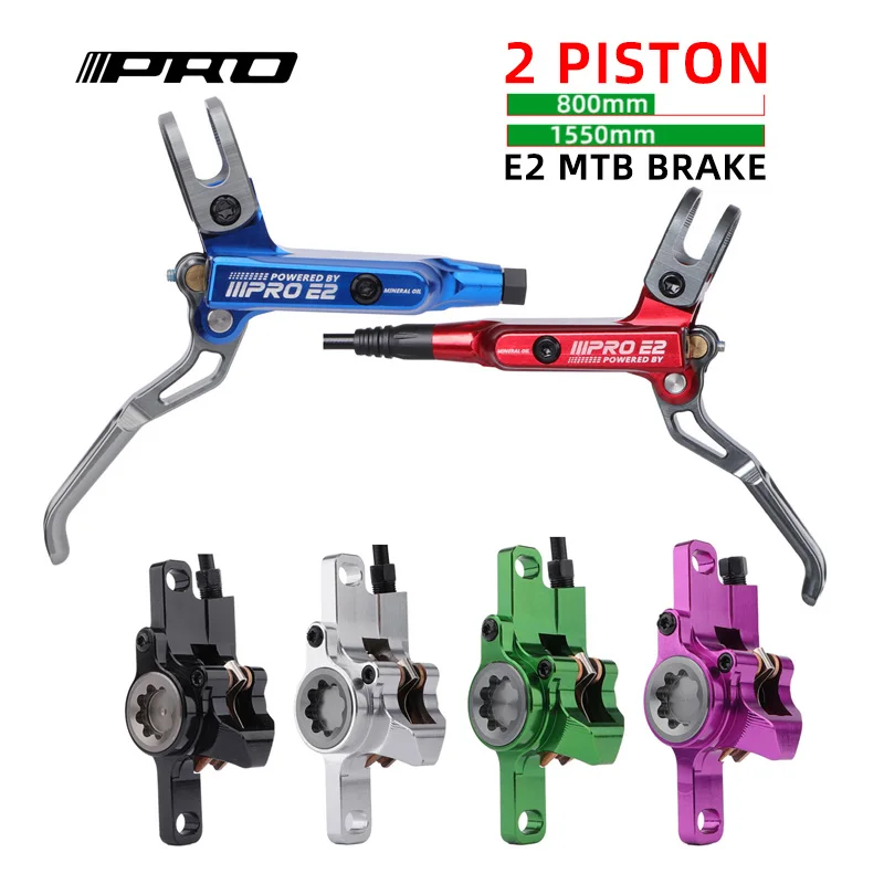 IIIPRO E2 Bicycle Hydraulic Brake 800 1550mm Front Rear 2 Piston MTB Disc Brake XC DH AM
IIIPRO E2 Bicycle Hydraulic Brake 800 1550mm Front Rear 2 Piston MTB Disc Brake XC DH AM