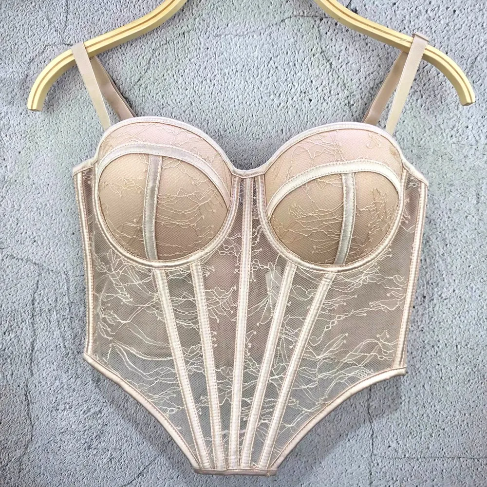 Горячий нерегулярный женский кружевной корсет, элегантный сетчатый прозрачный женский бюстье для девочек, тонкая вечерняя одежда, короткий милый топ для коррекции фигуры
Горячий нерегулярный женский кружевной корсет, элегантный сетчатый прозрачный женский бюстье для девочек, тонкая вечерняя одежда, короткий милый топ для коррекции фигуры