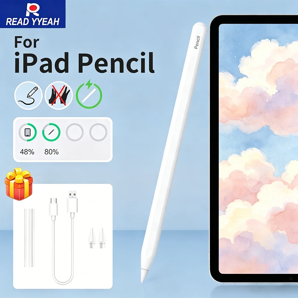 Новый магнитный беспроводной стилус 2026 года для Apple Pencil 2, iPad A16 Pro 13, M4, M5, 12.9, 11, Air 5, 4, M3, 10-го, 9-го поколений, Mini 6, 7
Новый магнитный беспроводной стилус 2026 года для Apple Pencil 2, iPad A16 Pro 13, M4, M5, 12.9, 11, Air 5, 4, M3, 10-го, 9-го поколений, Mini 6, 7