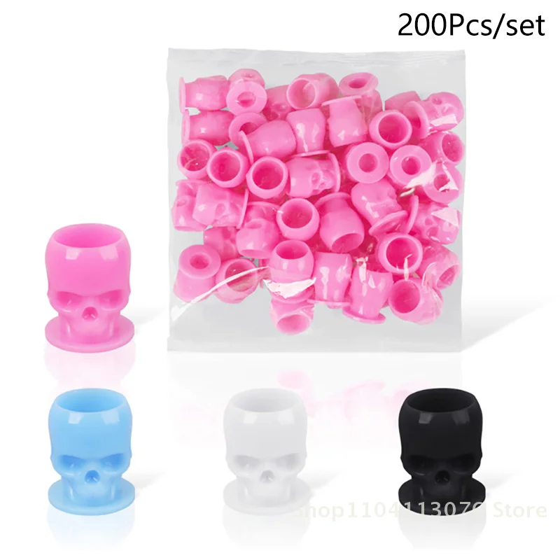 200PCS Disposable Skull Tattoo Ink Cups Plastic Tattoo Ink Caps With Base Microblading Pigment Containers For Tattoo Ink
200PCS Disposable Skull Tattoo Ink Cups Plastic Tattoo Ink Caps With Base Microblading Pigment Containers For Tattoo Ink