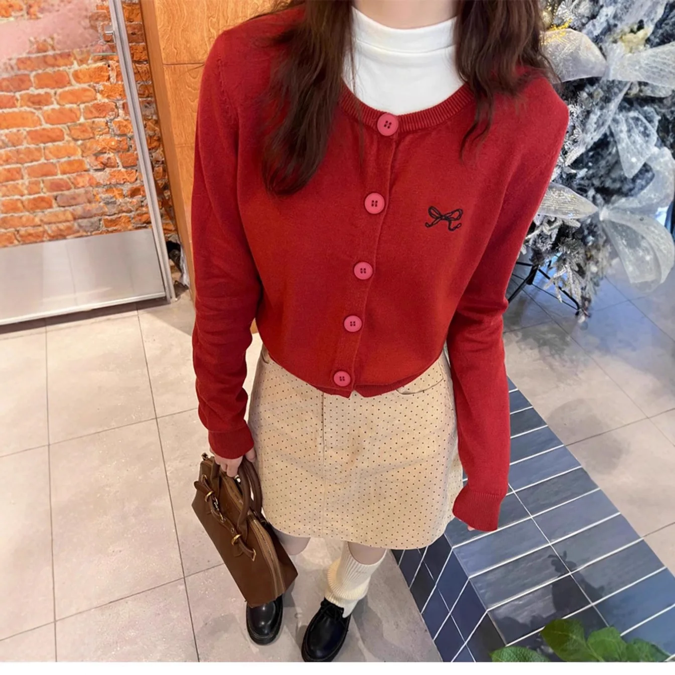Sweater Knitwear Women's Sweater Winter Sweater Bow Cardigan Round-Neck Sweater Soft and Warm Sweater Christmas
Sweater Knitwear Women's Sweater Winter Sweater Bow Cardigan Round-Neck Sweater Soft and Warm Sweater Christmas