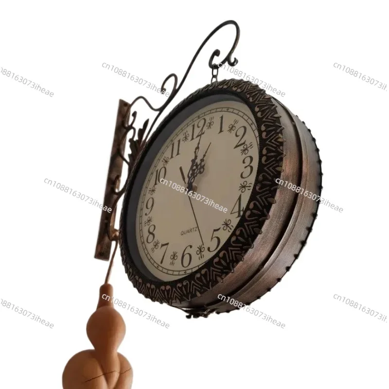 Household retro metal double-sided wall clock silent movement antique wrought iron face watch manufacturer wholesale
Household retro metal double-sided wall clock silent movement antique wrought iron face watch manufacturer wholesale