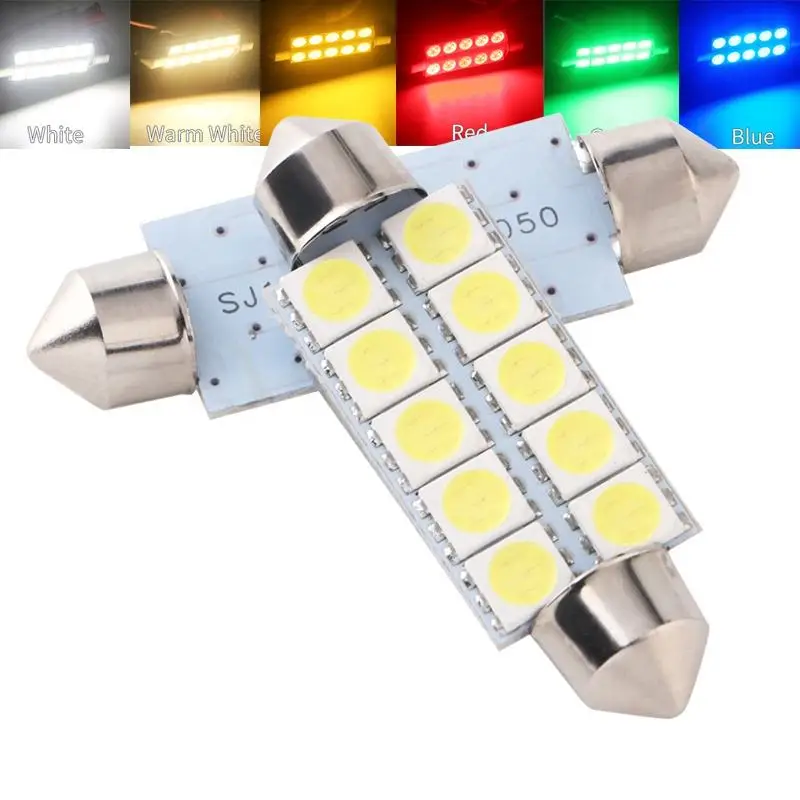 100 шт. 44 мм 5050 дюйма 12 В постоянного тока C5W C10W 10 SMD СВЕТОДИОДНЫЙ ная лампа для номерного знака купольная гирлянда лампа теплый белый красный зеленый синий Янтарный
100 шт. 44 мм 5050 дюйма 12 В постоянного тока C5W C10W 10 SMD СВЕТОДИОДНЫЙ ная лампа для номерного знака купольная гирлянда лампа теплый белый красный зеленый синий Янтарный