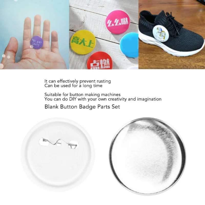 100 комплектов заготовок для значков, набор для изготовления значков на машинке, круглые, нержавеющие, для самостоятельного изготовления, 58 мм/2,3 дюйма
100 комплектов заготовок для значков, набор для изготовления значков на машинке, круглые, нержавеющие, для самостоятельного изготовления, 58 мм/2,3 дюйма