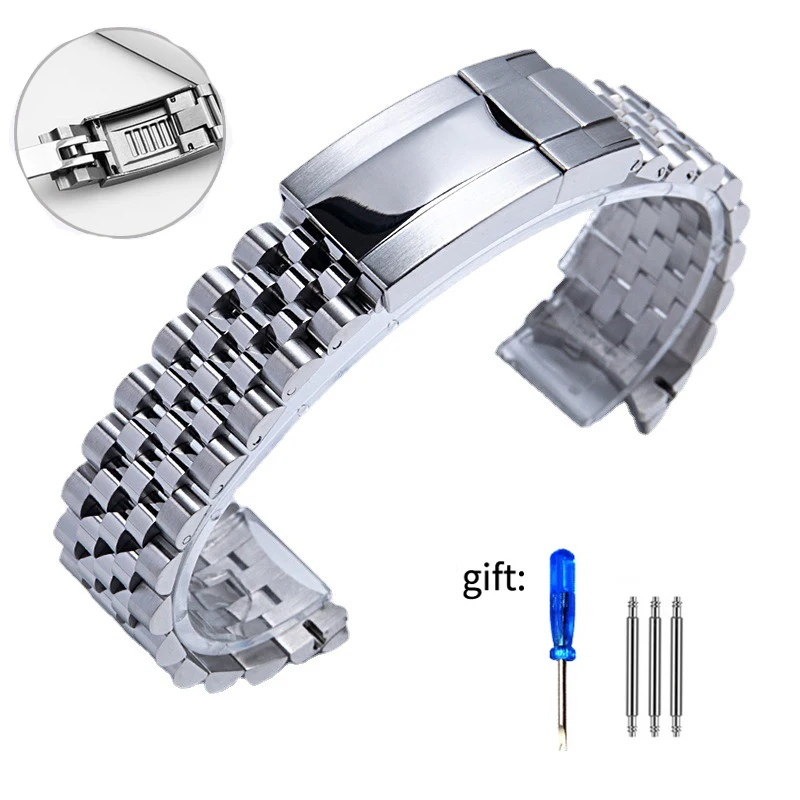 Jubilee 904L Watch Bracelet for Rolex Sub GMT Yacht Daytona Watch Strap Luxury Bracelet Mod Parts Replacement Accessories 20mm watch band
Jubilee 904L Watch Bracelet for Rolex Sub GMT Yacht Daytona Watch Strap Luxury Bracelet Mod Parts Replacement Accessories 20mm watch band
