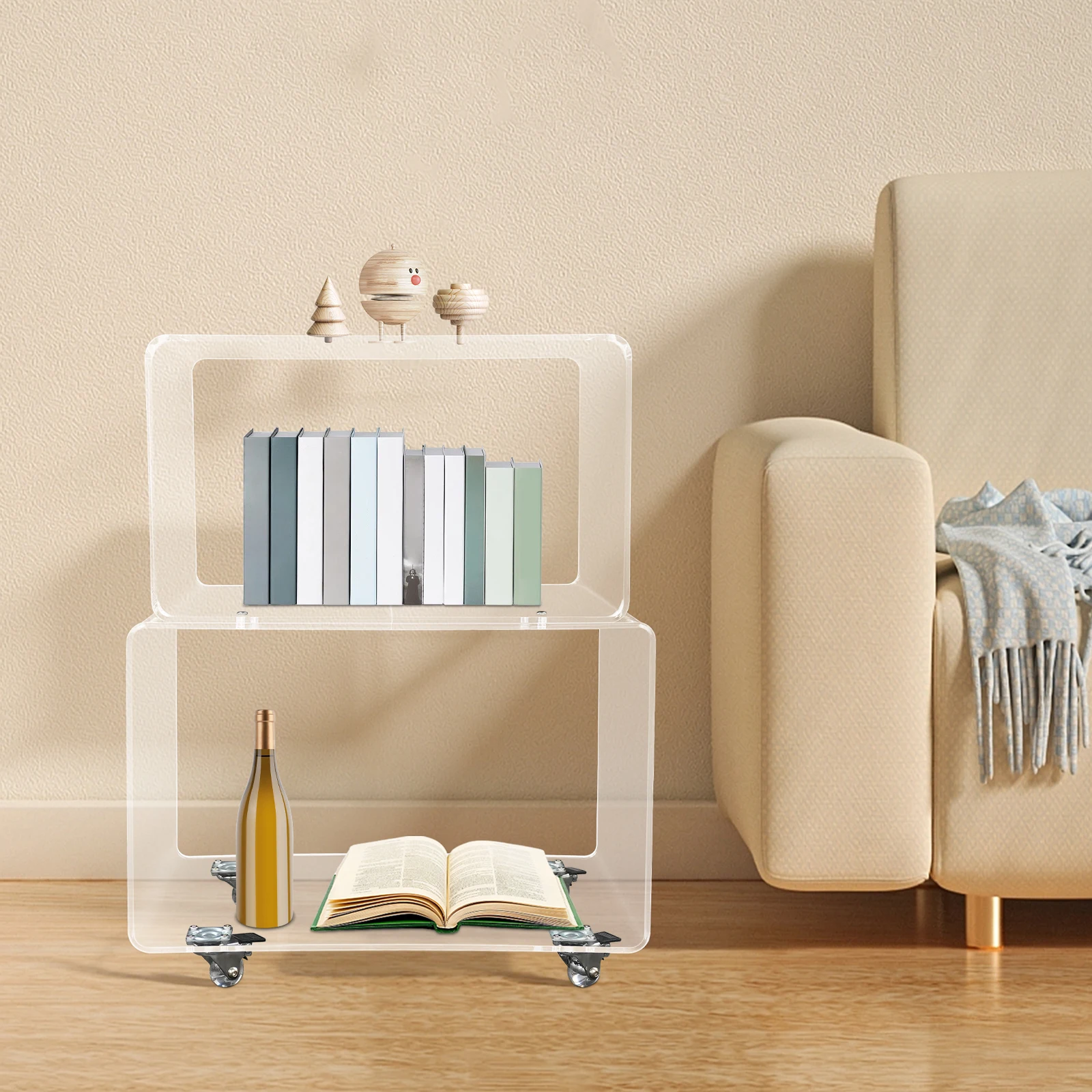 Acrylic Storage Rack Mobile Storage Cart Storage Rack with Convenient Wheels for Living Rooms Kitchen Bathroom Laundry
Acrylic Storage Rack Mobile Storage Cart Storage Rack with Convenient Wheels for Living Rooms Kitchen Bathroom Laundry