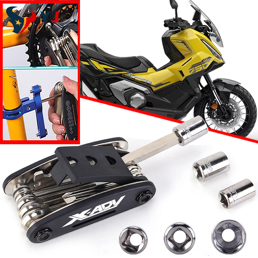 Для HONDA X-ADV750 XADV750 X-ADV XADV 750 2017-2025 аксессуары для мотоциклов 16 в 1, многошестигранная отвертка, набор инструментов для ремонта
Для HONDA X-ADV750 XADV750 X-ADV XADV 750 2017-2025 аксессуары для мотоциклов 16 в 1, многошестигранная отвертка, набор инструментов для ремонта