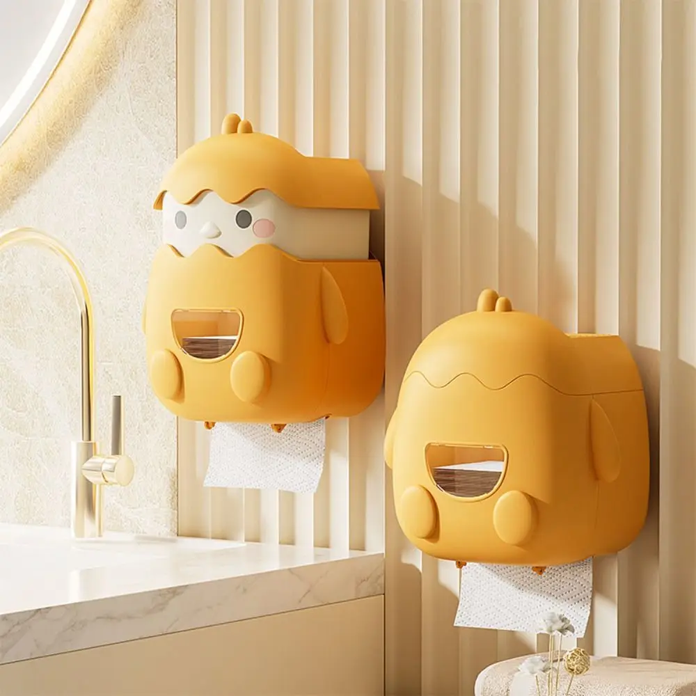 Chick Shape Wall Mounted Tissue Holder Cartoon Waterproof Roll Paper Storage Rack Large Capacity Punch-Free
Chick Shape Wall Mounted Tissue Holder Cartoon Waterproof Roll Paper Storage Rack Large Capacity Punch-Free