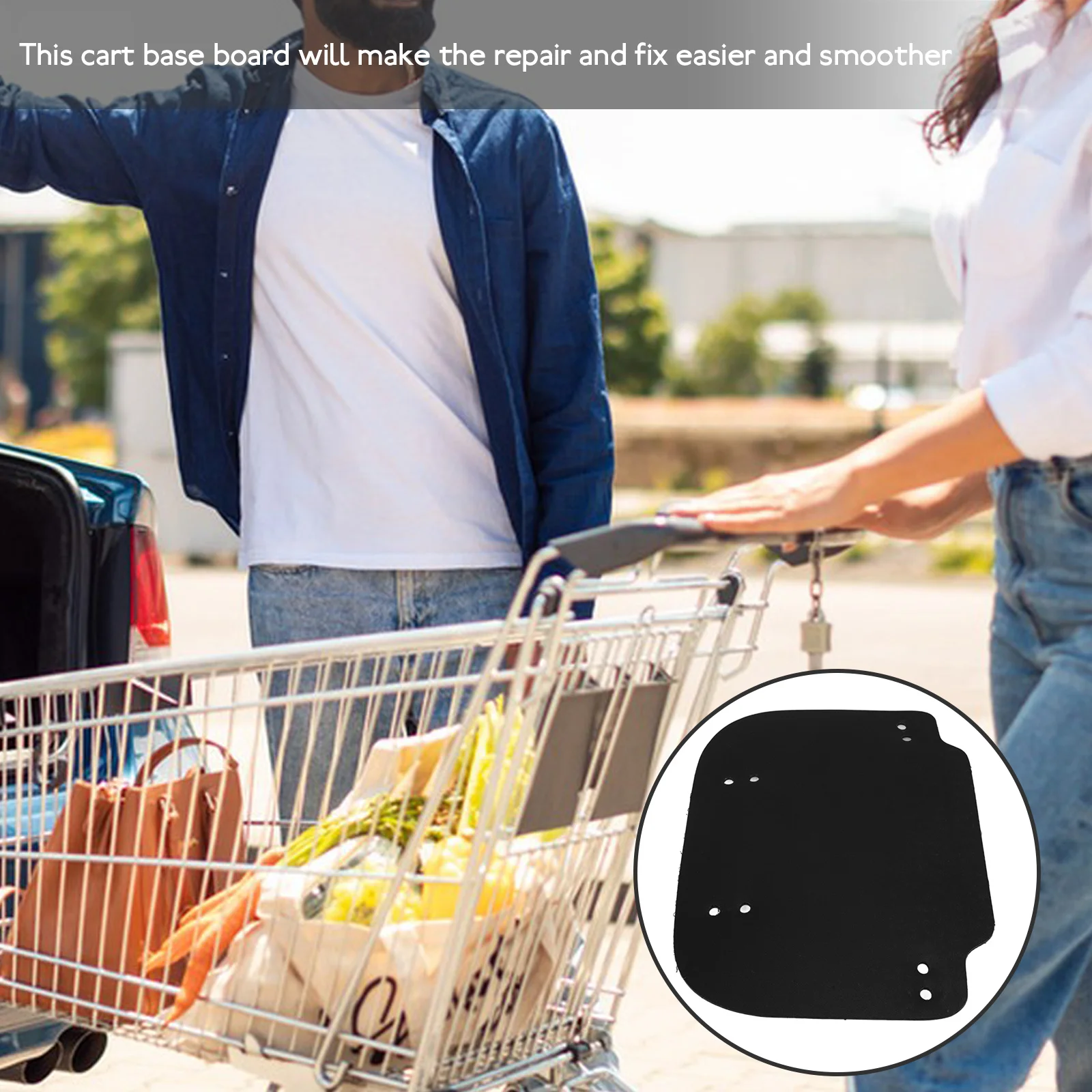 Cart Base Board for Groceries Trolley Trailer Pad Grocery Plate Black Plastic Shopping
Cart Base Board for Groceries Trolley Trailer Pad Grocery Plate Black Plastic Shopping