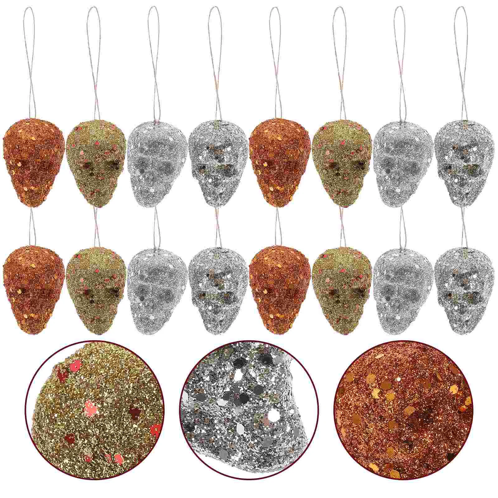 16 Pcs Halloween Skull Decoration Props Fake Skulls Foam Model for Hanging Party Accessory
16 Pcs Halloween Skull Decoration Props Fake Skulls Foam Model for Hanging Party Accessory