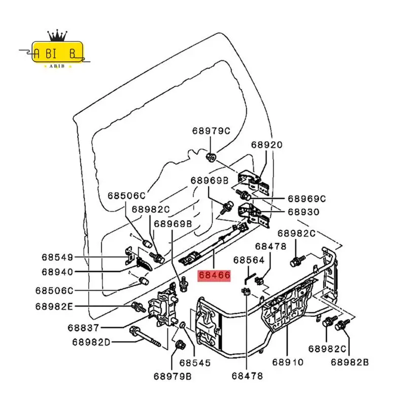 ABIB -Tailgate Strut Stopper Expansion Stay Poles 5822A020 Parts For Mitsubishi Pajero NS NT NW 2006-2024 Back Door Security Bra
ABIB -Tailgate Strut Stopper Expansion Stay Poles 5822A020 Parts For Mitsubishi Pajero NS NT NW 2006-2024 Back Door Security Bra